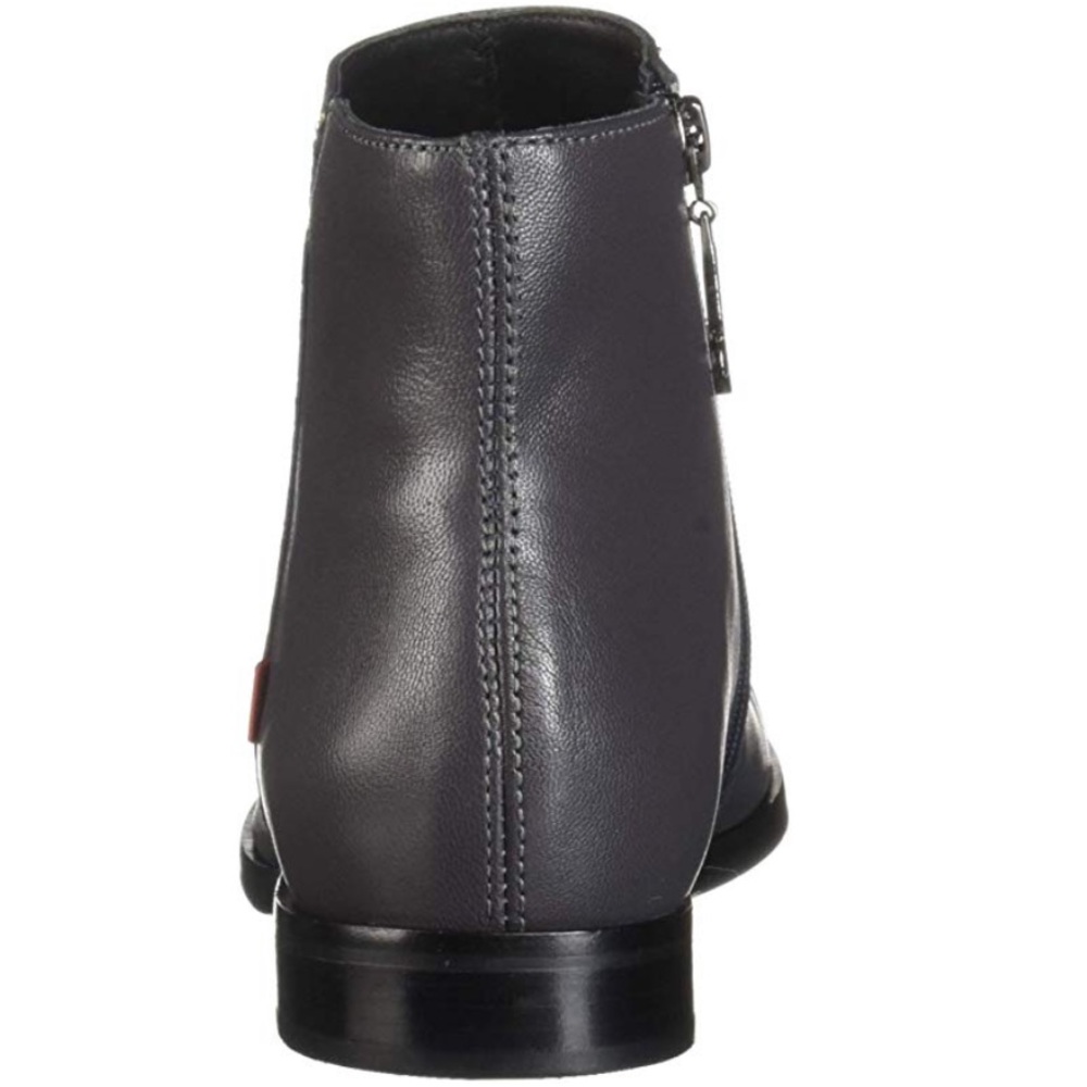 Charcoal Nubuck Napa Leather Chelsea Ankle Boots - Picture 10 of 10